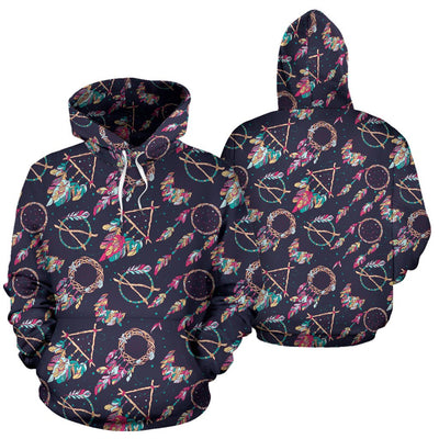 Boho Dream Catcher Colorful Pullover Hoodie
