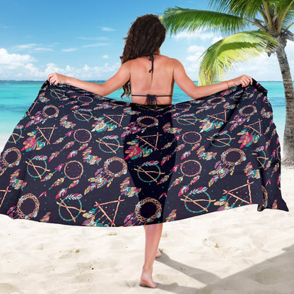 Boho Dream Catcher Colorful Sarong Pareo Wrap