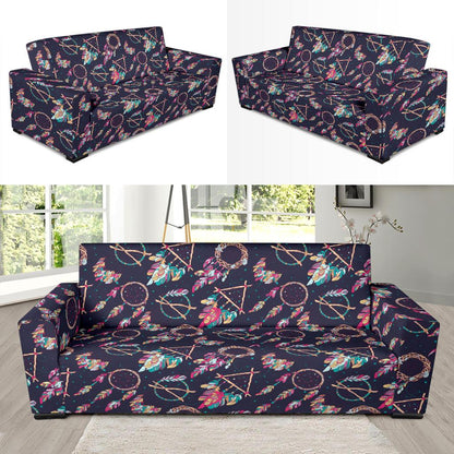Boho Dream Catcher Colorful Sofa Slipcover-JTAMIGO.COM