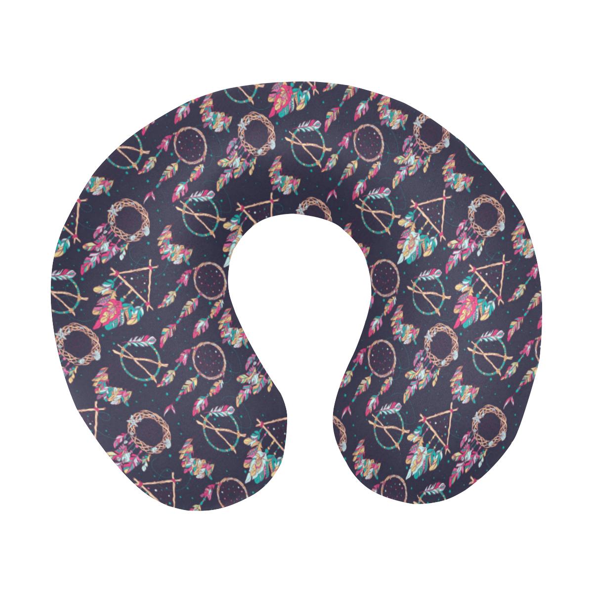 Boho Dream Catcher Colorful U-Shaped Travel Neck Pillow-JTAMIGO.COM