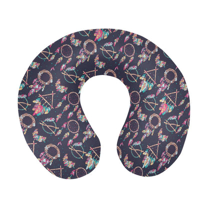 Boho Dream Catcher Colorful U-Shaped Travel Neck Pillow-JTAMIGO.COM