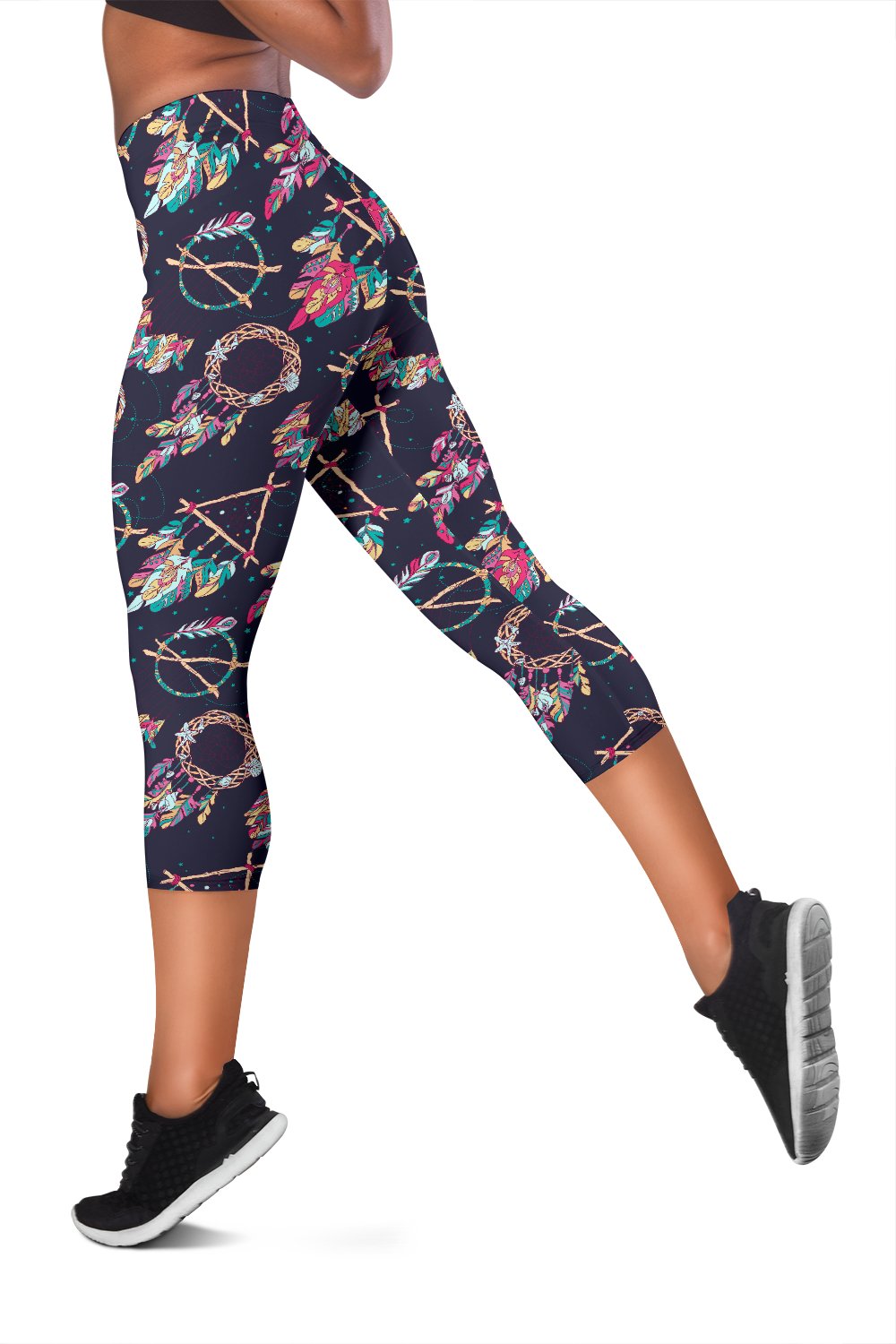 Boho Dream Catcher Colorful Women Capris
