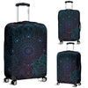 Boho Floral Mandala Luggage Cover Protector