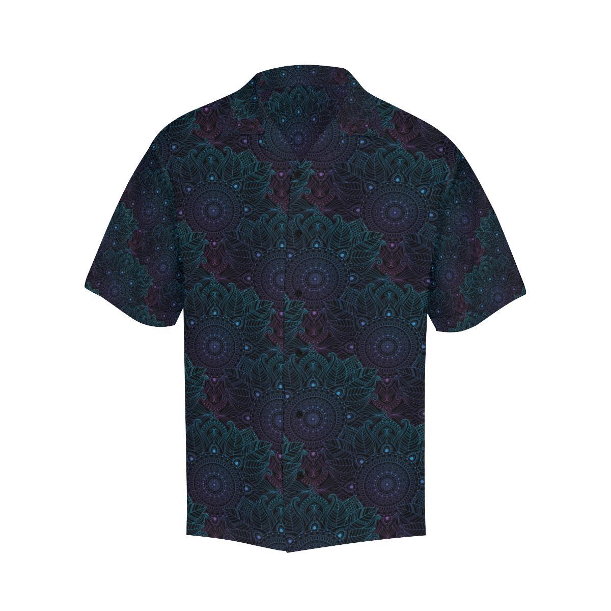 Boho Floral Mandala Men Aloha Hawaiian Shirt