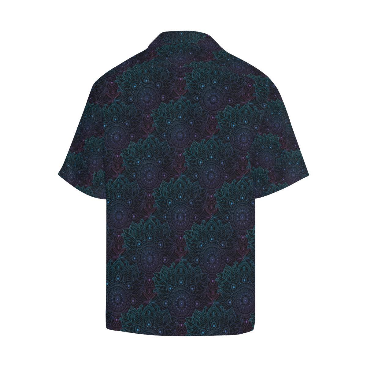Boho Floral Mandala Men Aloha Hawaiian Shirt