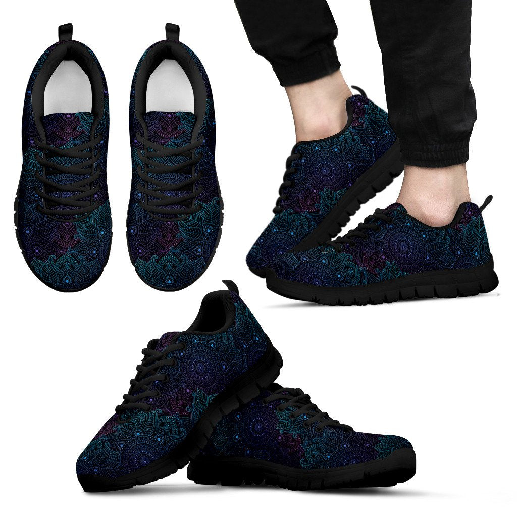 Boho Floral Mandala Men Sneakers Shoes