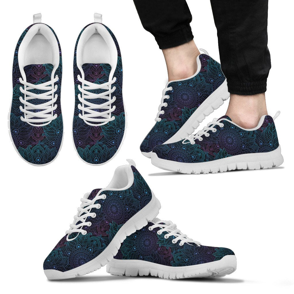 Boho Floral Mandala Men Sneakers Shoes