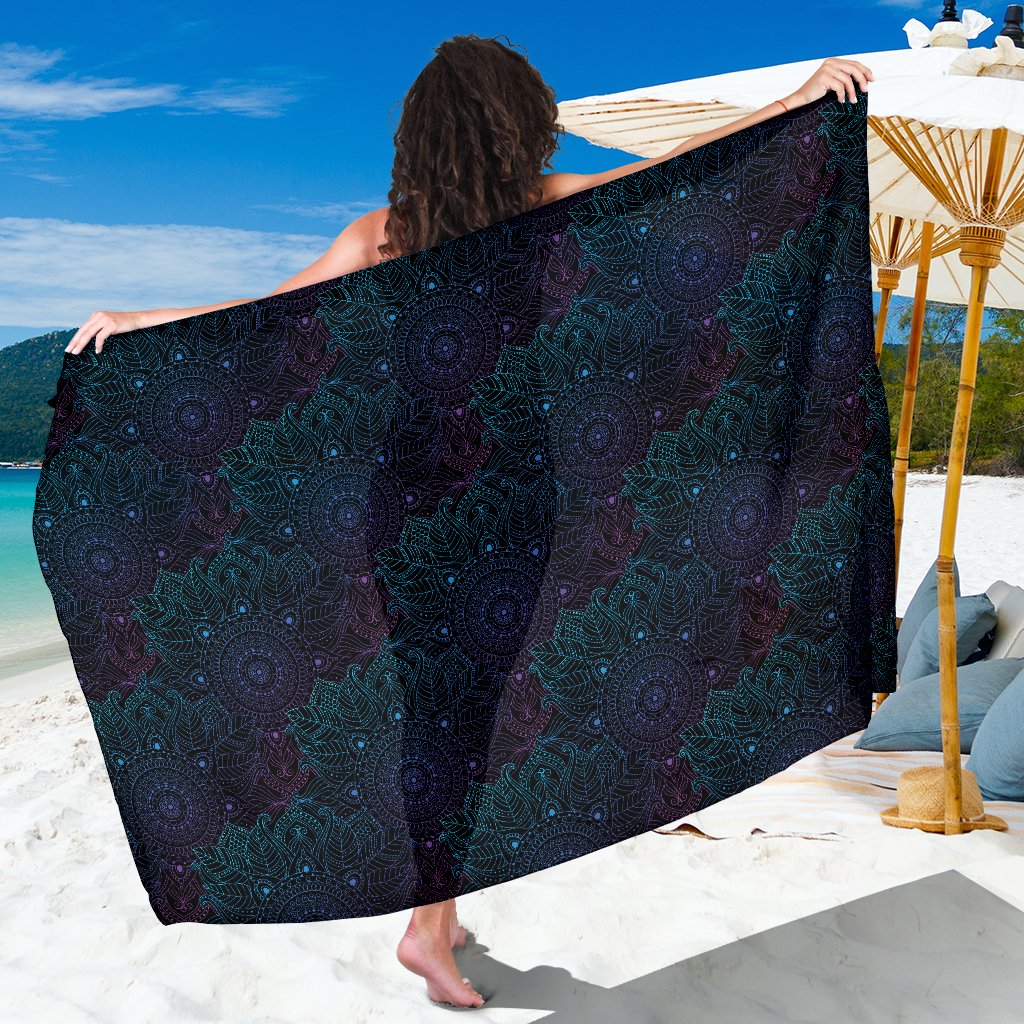 Boho Floral Mandala Sarong Pareo Wrap