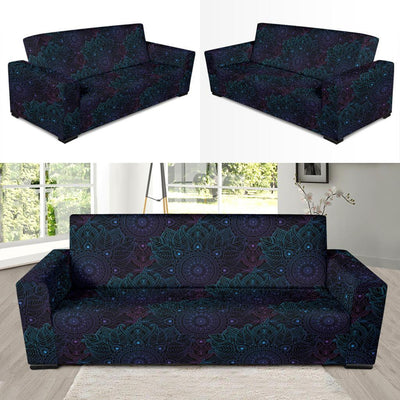 Boho Floral Mandala Sofa Slipcover-JTAMIGO.COM