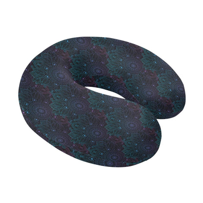 Boho Floral Mandala U-Shaped Travel Neck Pillow-JTAMIGO.COM