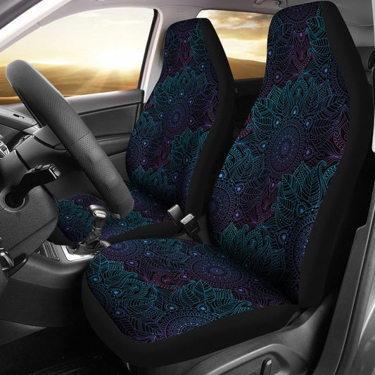 Boho Floral Mandala Universal Fit Car Seat Covers