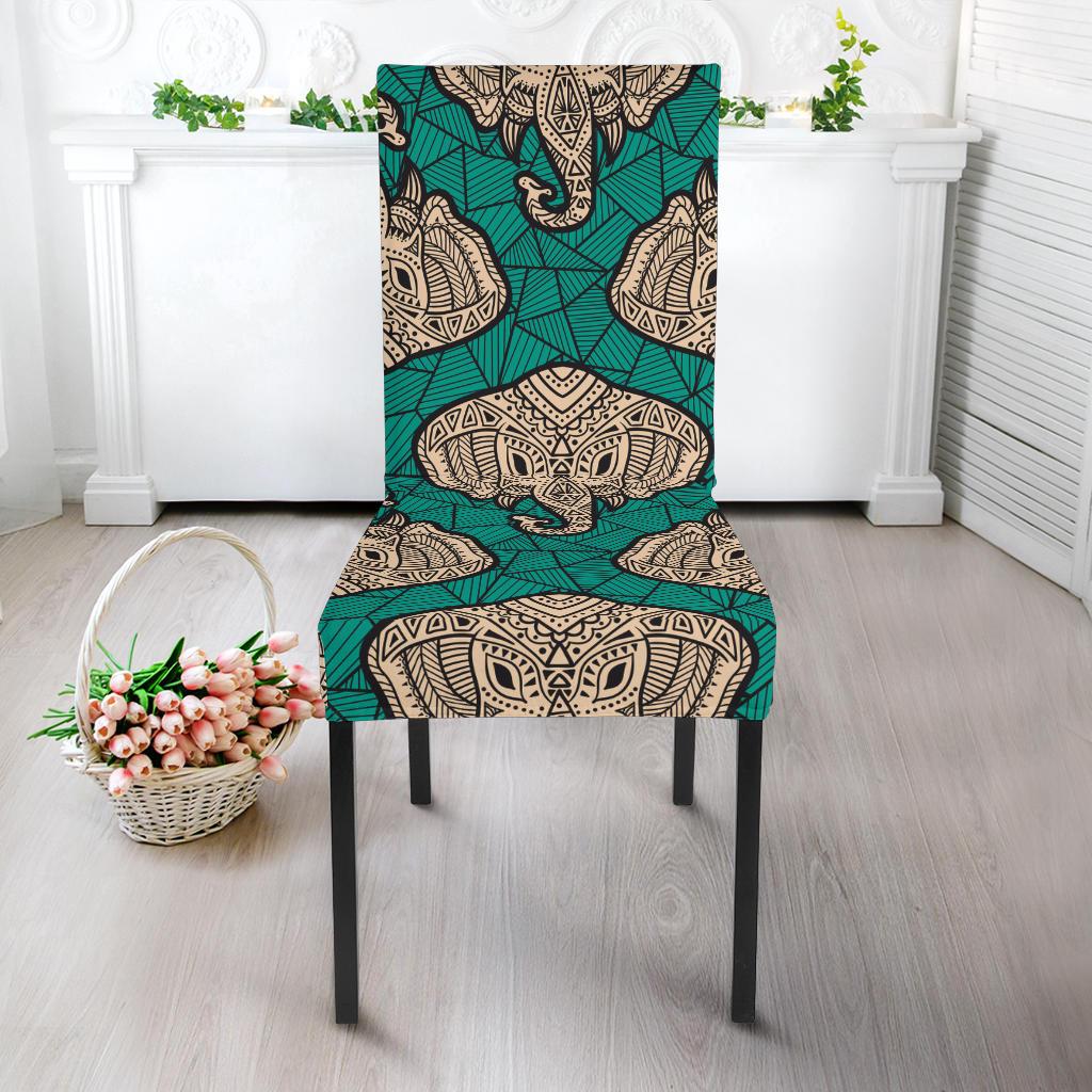 Boho Head Elephant Dinning Chair Slipper-JTAMIGO.COM