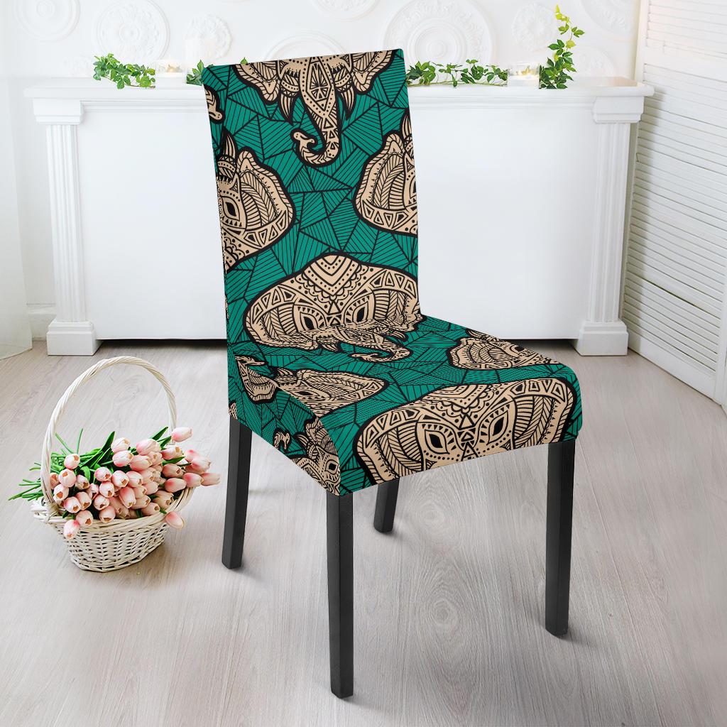 Boho Head Elephant Dinning Chair Slipper-JTAMIGO.COM