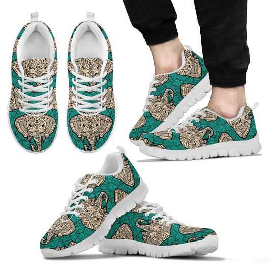 Boho Head Elephant Men Sneakers Shoes