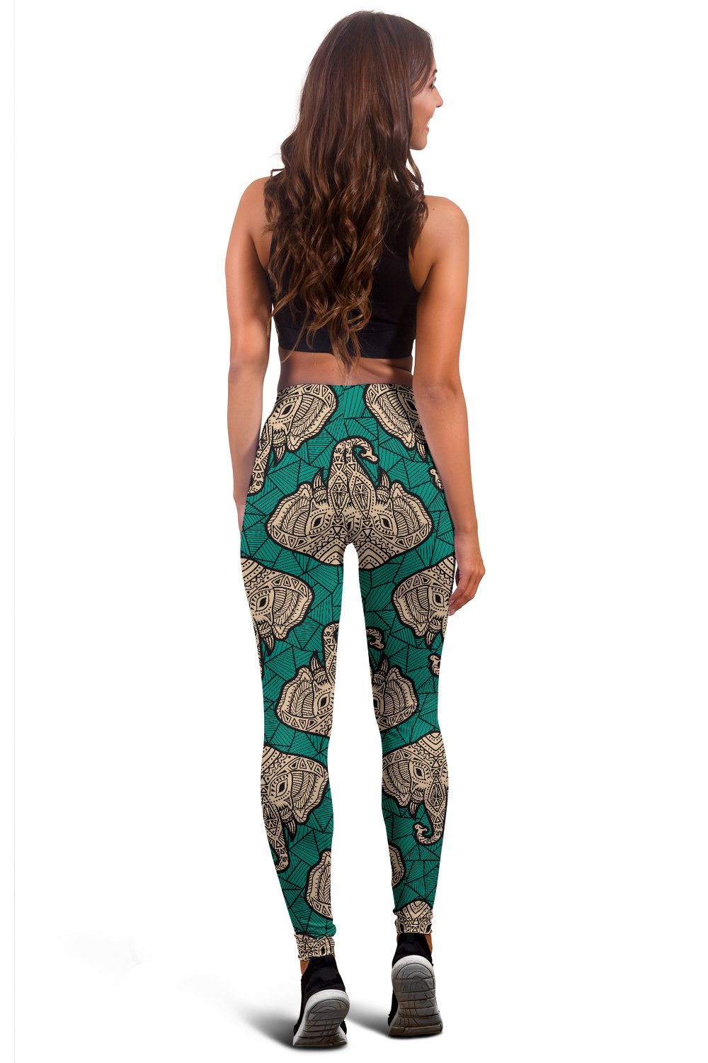 Boho Head Elephant Women Leggings