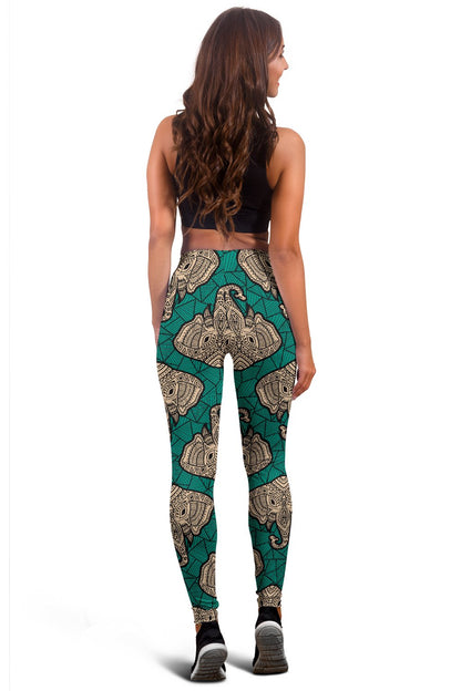Boho Head Elephant Women Leggings