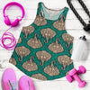 Boho Head Elephant Women Racerback Tank Top