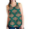 Boho Head Elephant Women Racerback Tank Top