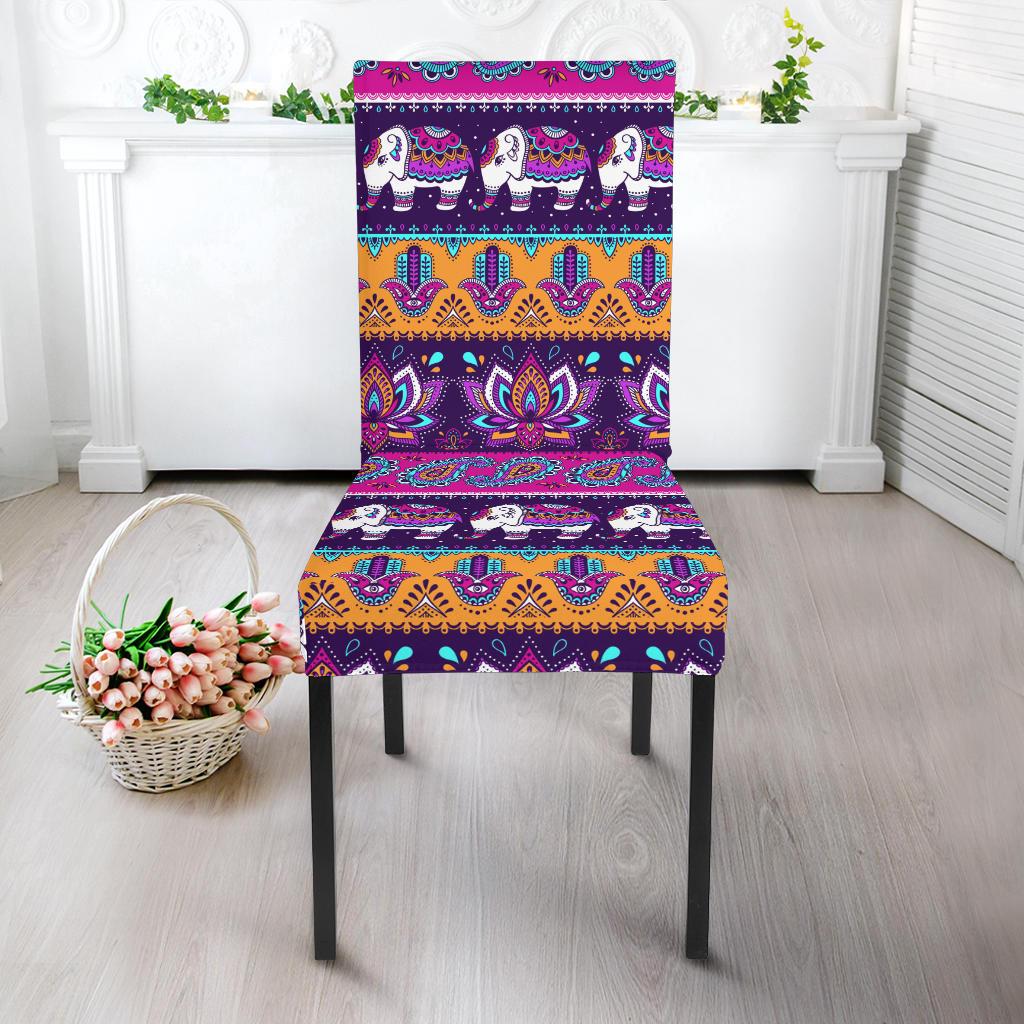 Boho Indian Style Pattern Dinning Chair Slipper-JTAMIGO.COM