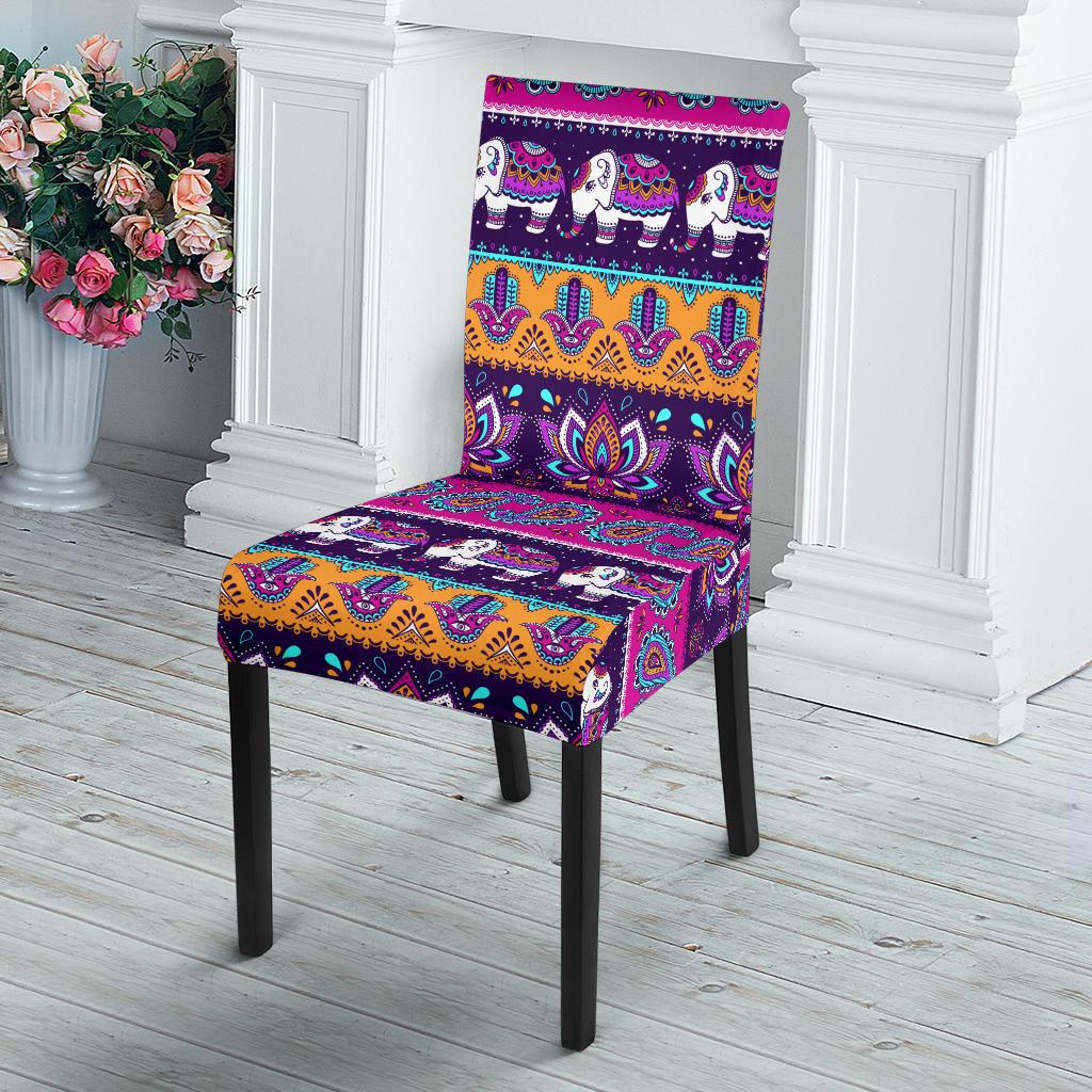 Boho Indian Style Pattern Dinning Chair Slipper-JTAMIGO.COM