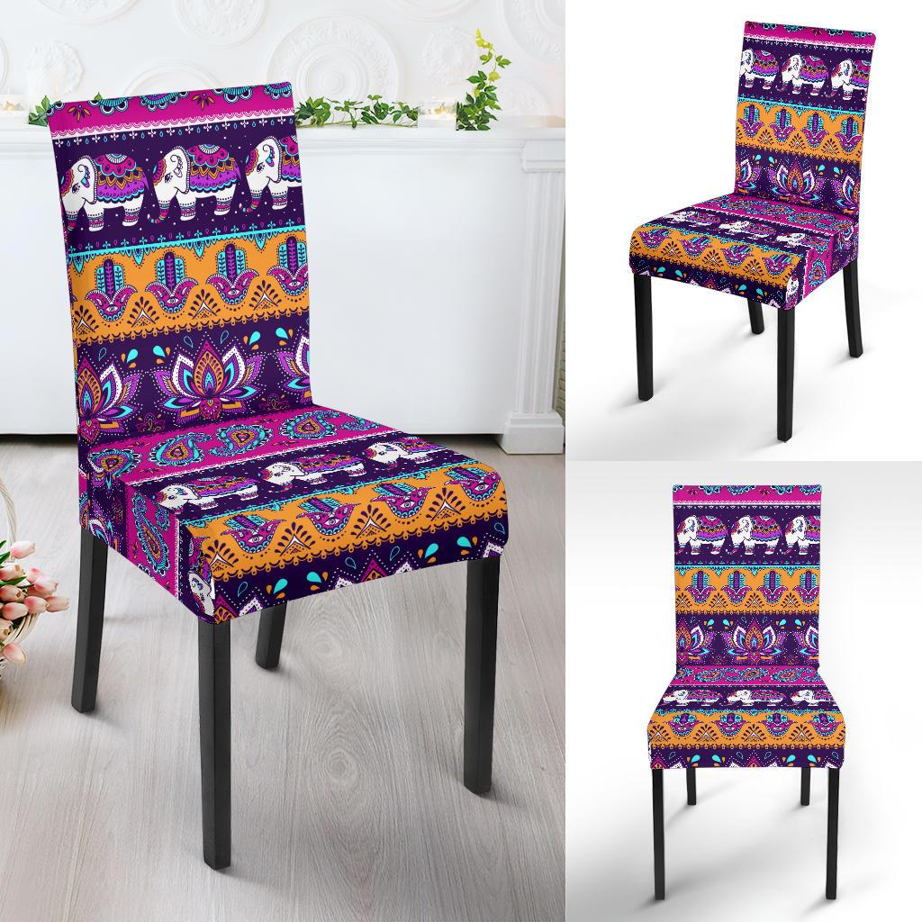 Boho Indian Style Pattern Dinning Chair Slipper-JTAMIGO.COM