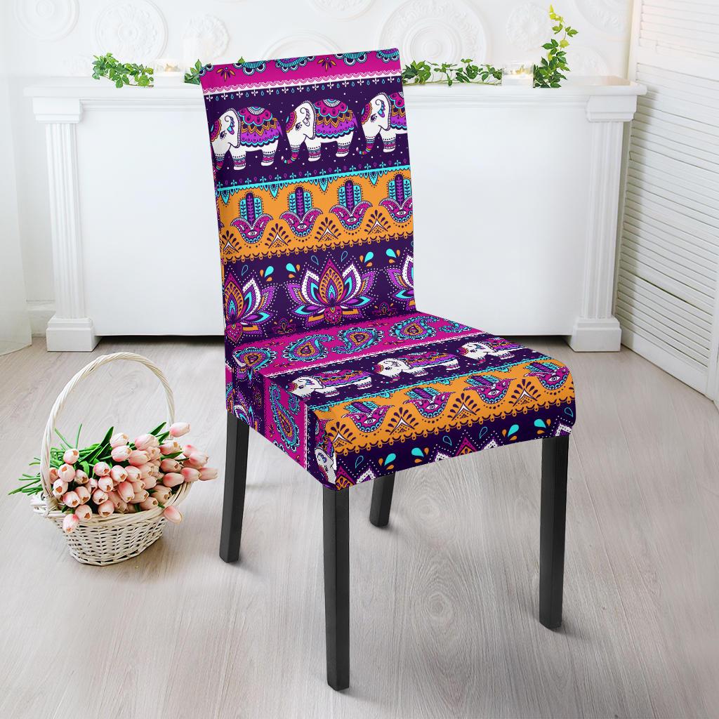 Boho Indian Style Pattern Dinning Chair Slipper-JTAMIGO.COM