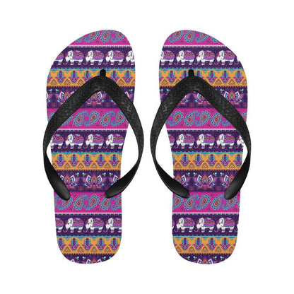 Boho Indian Style Pattern Flip Flops-JTAMIGO.COM