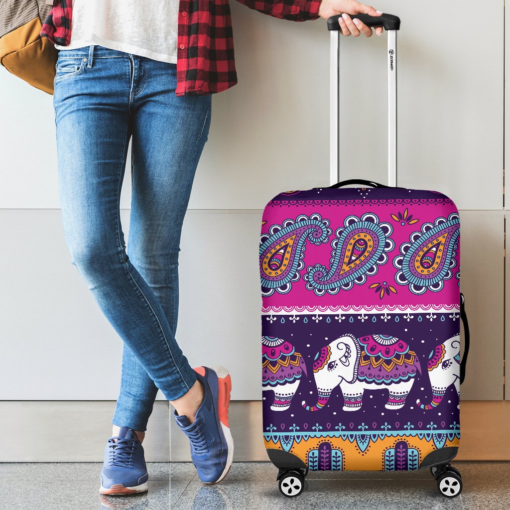Boho Indian Style Pattern Luggage Cover Protector