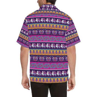 Boho Indian Style Pattern Men Aloha Hawaiian Shirt