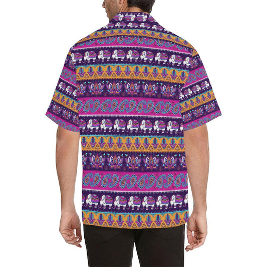 Boho Indian Style Pattern Men Aloha Hawaiian Shirt