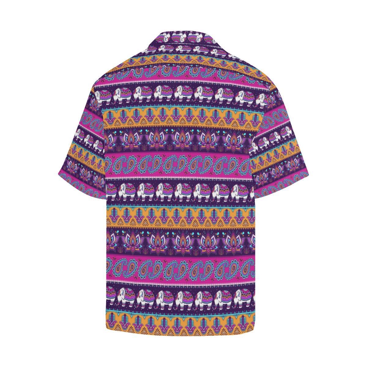 Boho Indian Style Pattern Men Aloha Hawaiian Shirt