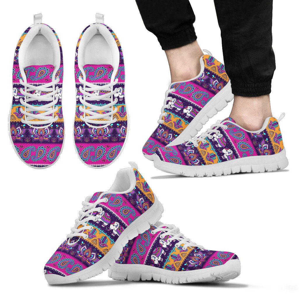 Boho Indian Style Pattern Men Sneakers Shoes