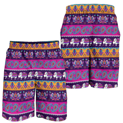 Boho Indian Style Pattern Mens Shorts-JTAMIGO.COM