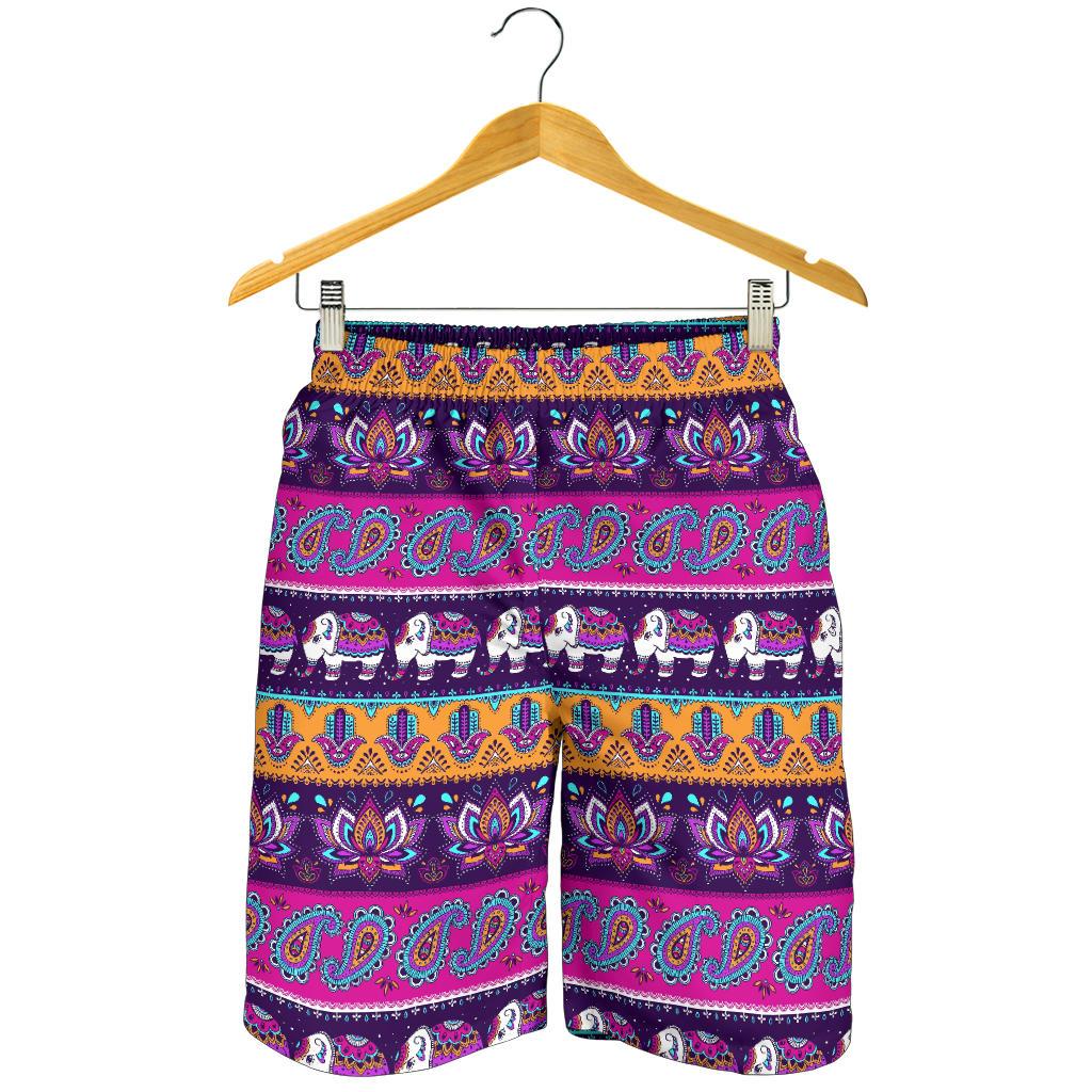 Boho Indian Style Pattern Mens Shorts-JTAMIGO.COM