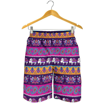 Boho Indian Style Pattern Mens Shorts-JTAMIGO.COM