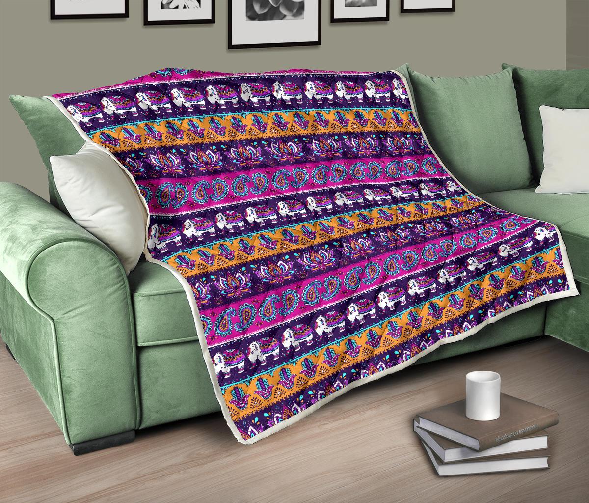 Boho Indian Style Pattern Premium Quilt-JTAMIGO.COM