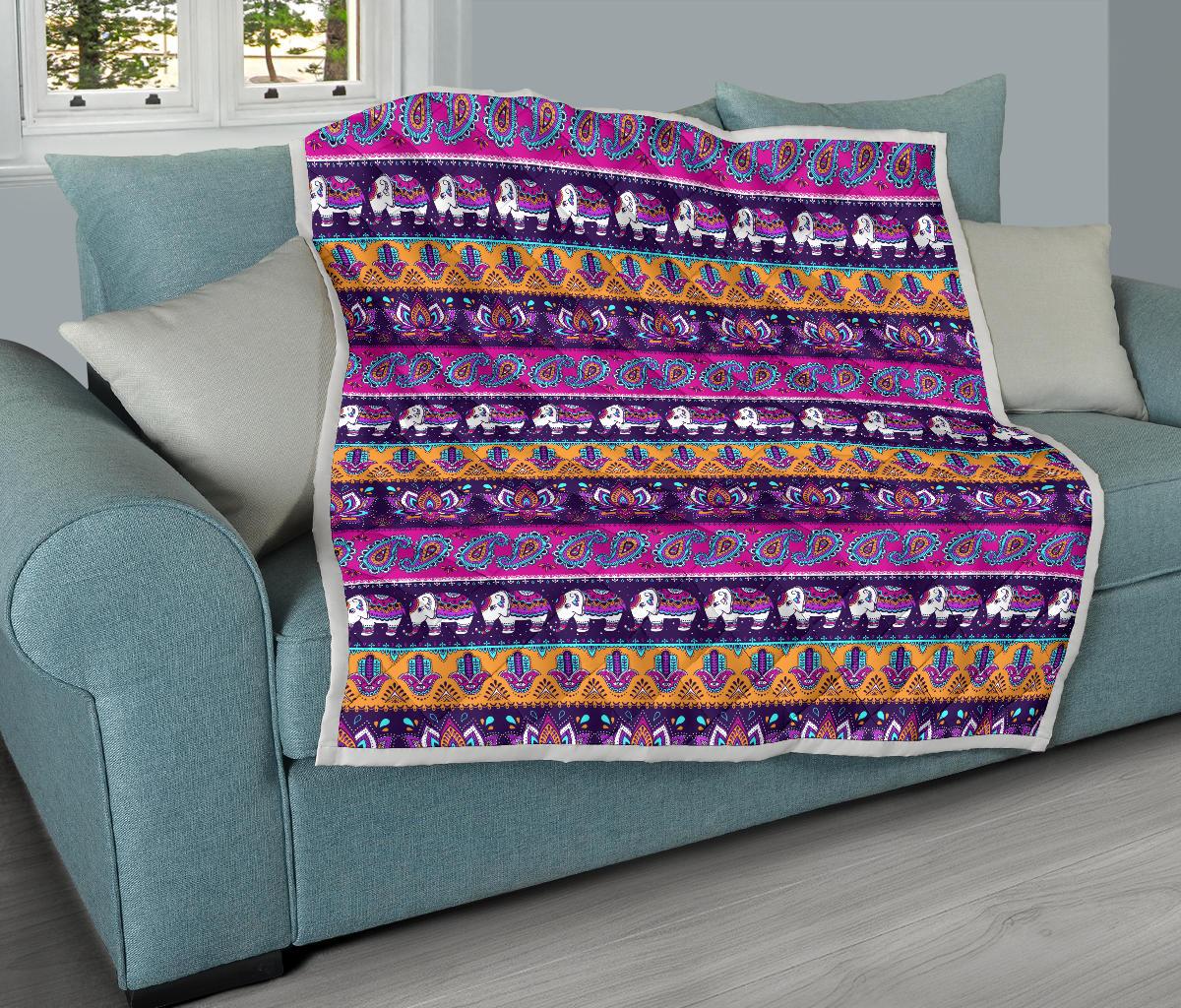 Boho Indian Style Pattern Premium Quilt-JTAMIGO.COM