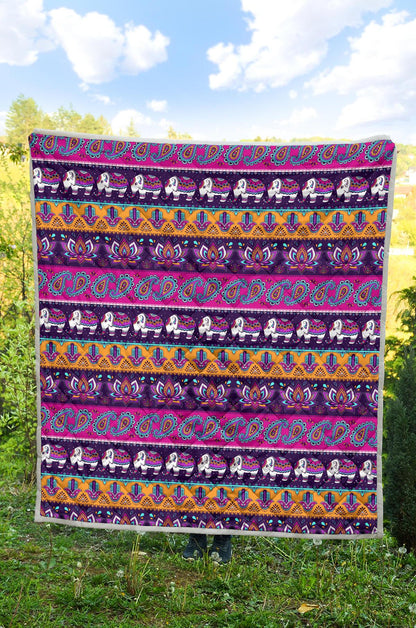 Boho Indian Style Pattern Premium Quilt-JTAMIGO.COM