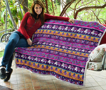 Boho Indian Style Pattern Premium Quilt-JTAMIGO.COM