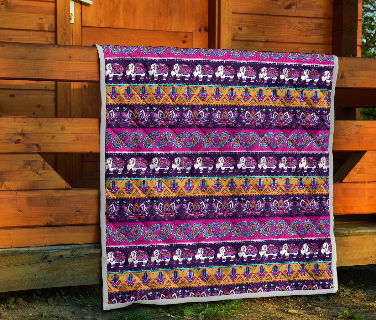 Boho Indian Style Pattern Premium Quilt-JTAMIGO.COM