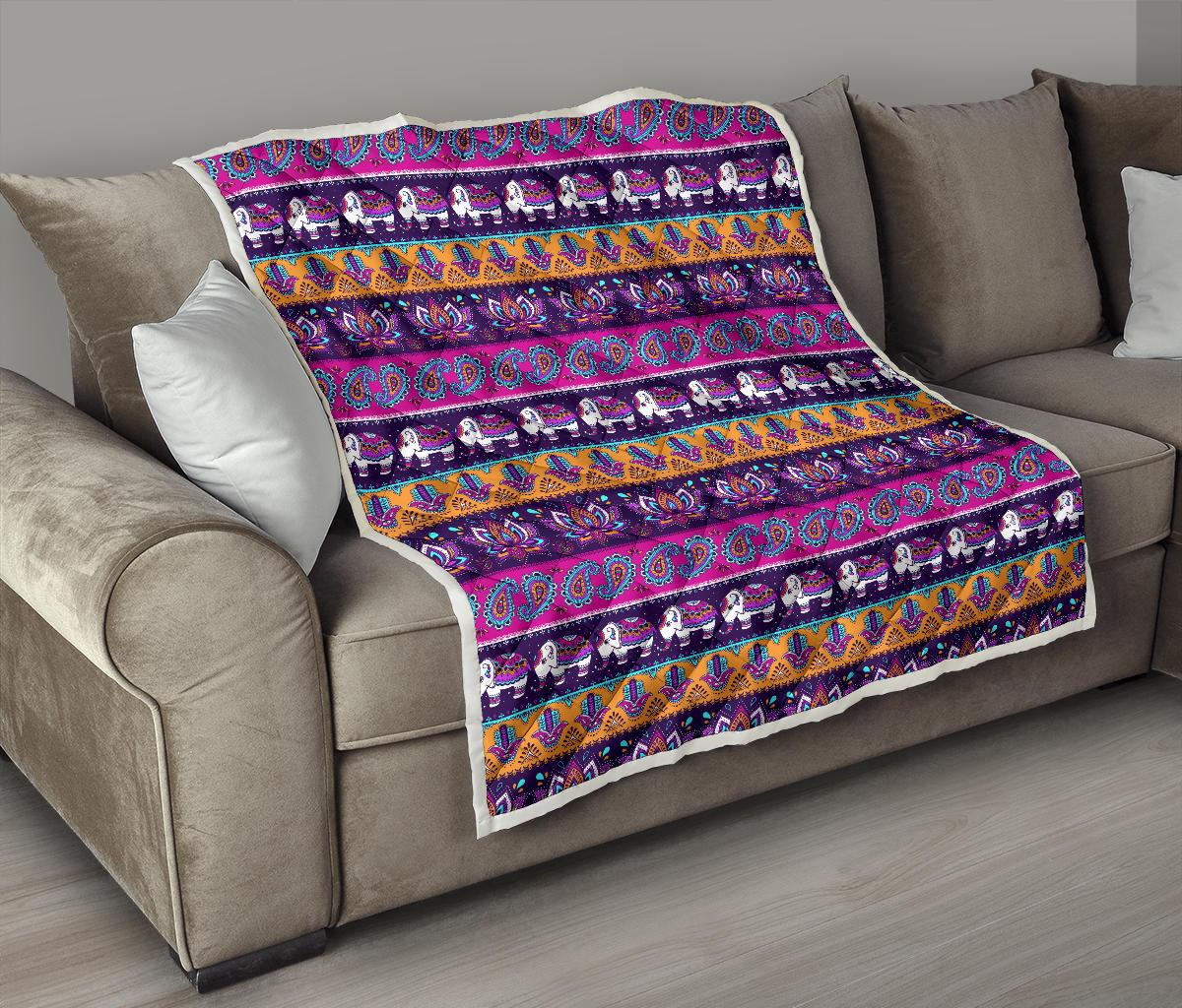 Boho Indian Style Pattern Premium Quilt-JTAMIGO.COM