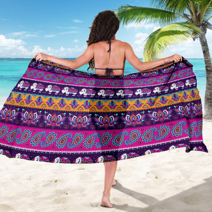 Boho Indian Style Pattern Sarong Pareo Wrap