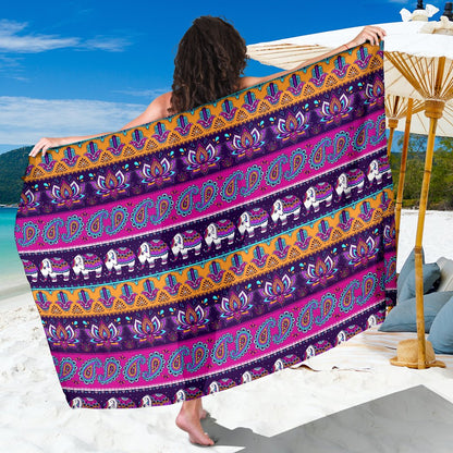 Boho Indian Style Pattern Sarong Pareo Wrap