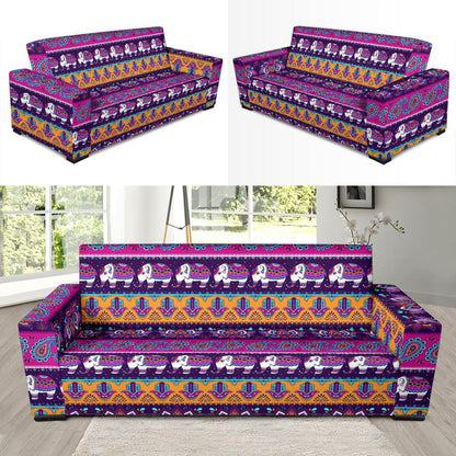 Boho Indian Style Pattern Sofa Slipcover-JTAMIGO.COM