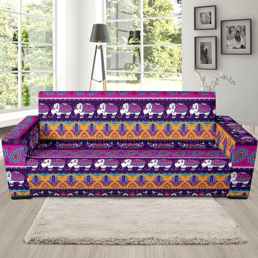 Boho Indian Style Pattern Sofa Slipcover-JTAMIGO.COM