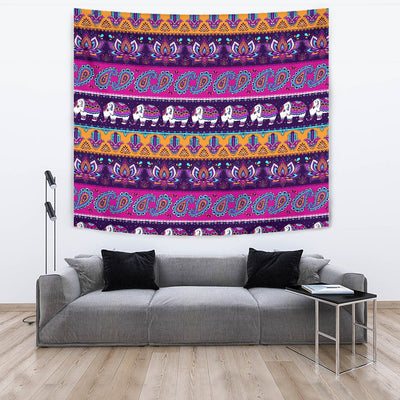 Boho Indian Style Pattern Tapestry