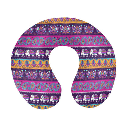Boho Indian Style Pattern U-Shaped Travel Neck Pillow-JTAMIGO.COM