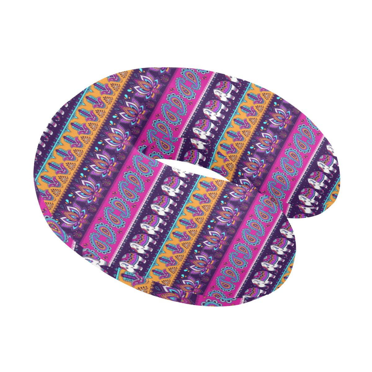 Boho Indian Style Pattern U-Shaped Travel Neck Pillow-JTAMIGO.COM