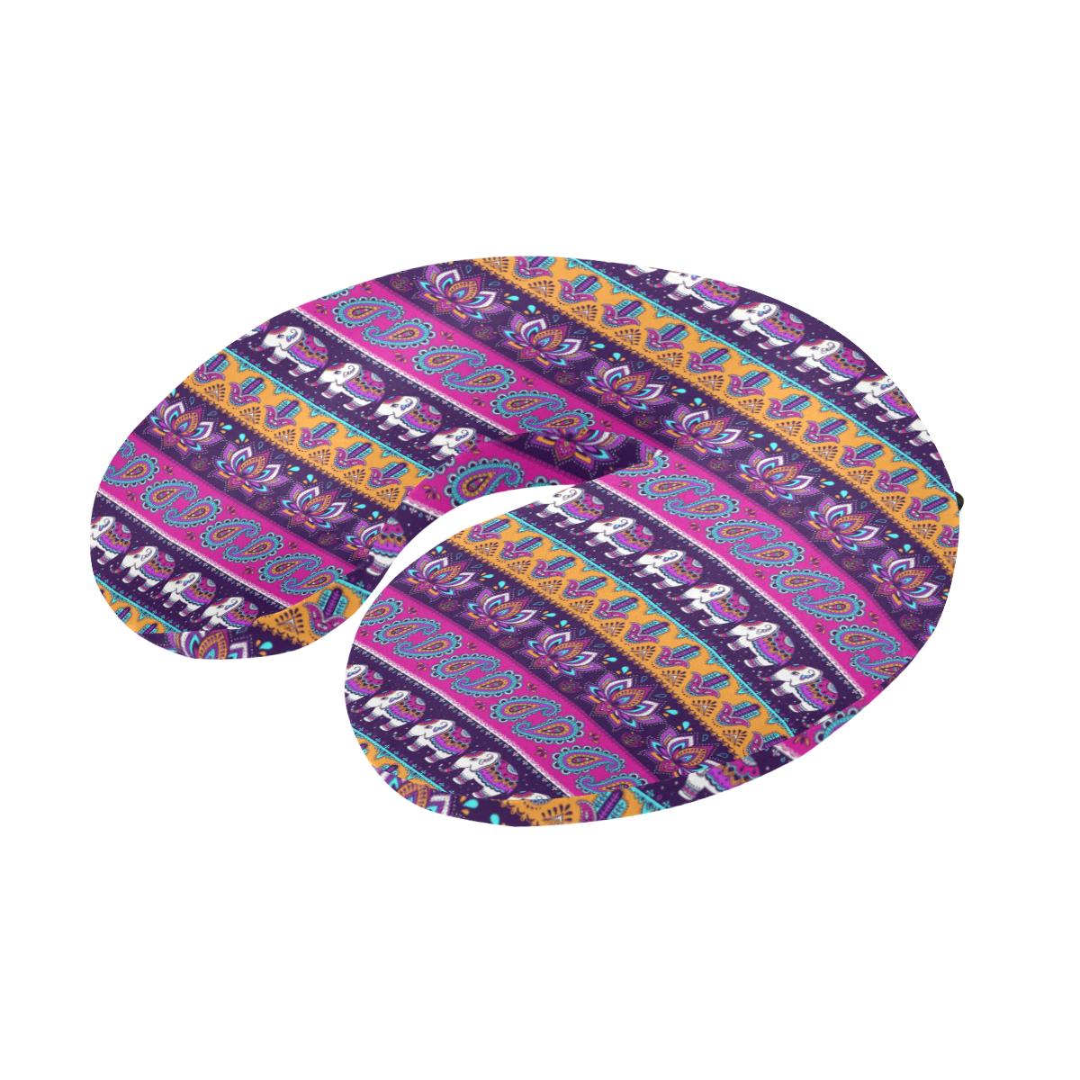 Boho Indian Style Pattern U-Shaped Travel Neck Pillow-JTAMIGO.COM
