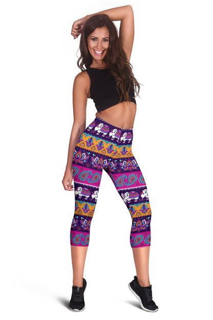 Boho Indian Style Pattern Women Capris